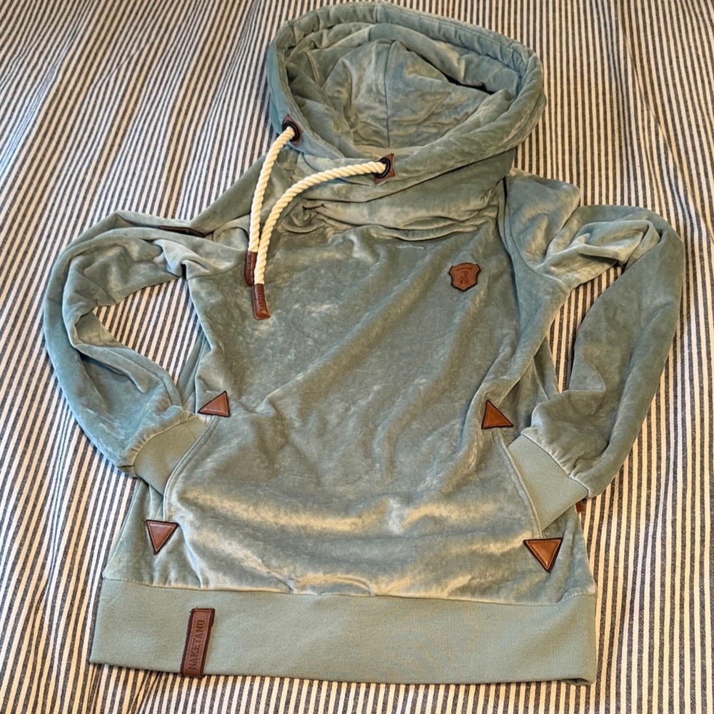 Naketano Mint Green VelourHoodie